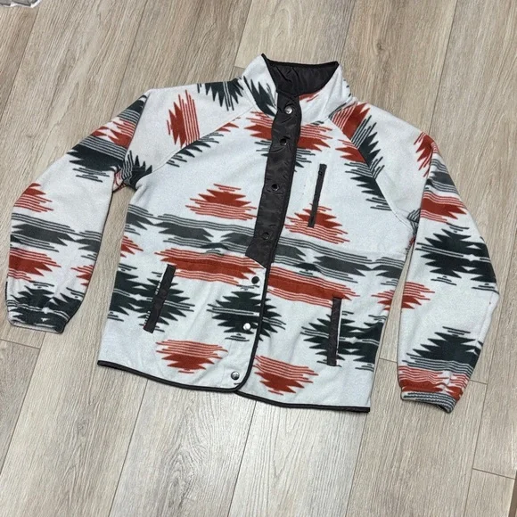 Western Aztec Print Light Jacket - Picture 3 of 5